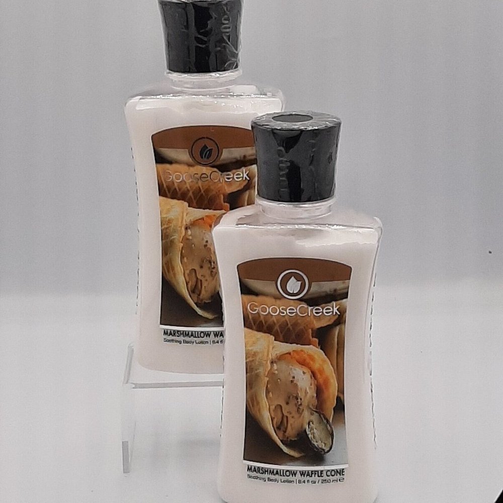 2 Goose Creek Hydrating Body Lotion Marshmallow Waffle Cone 8.4 fl.oz. Sealed